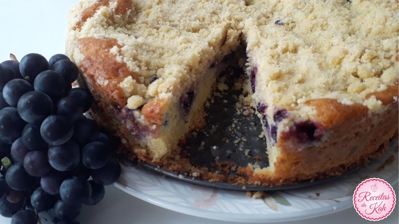 Cuca de uva - Receita simples e f&aacute;cil de fazer