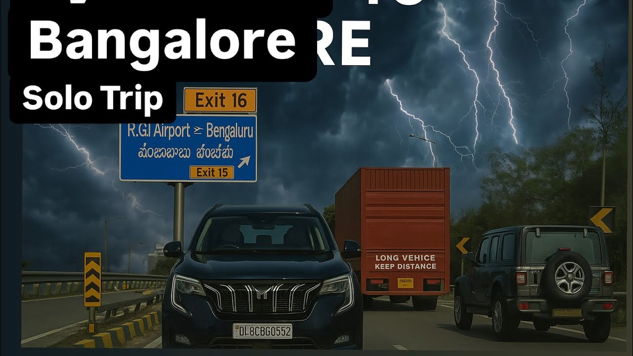 Hyderabad to Bengaluru in XUV 700 (P)  🚀 | Solo Ride | Yatharth Daksh