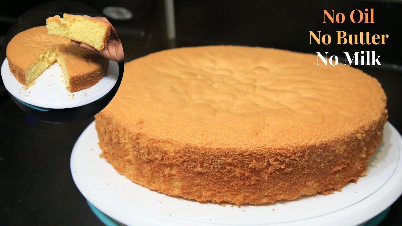 Easy Italian Sponge Cake Recipe - 3 Ingredients | Easy Tea Time Cake | Sponge Cake | Fluffy Cake