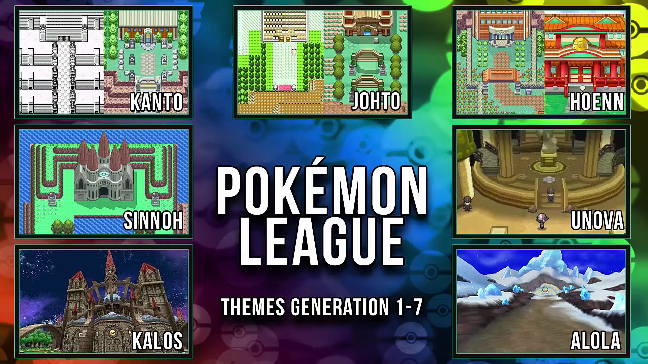 All Pokémon League Themes [Gen 1-7]
