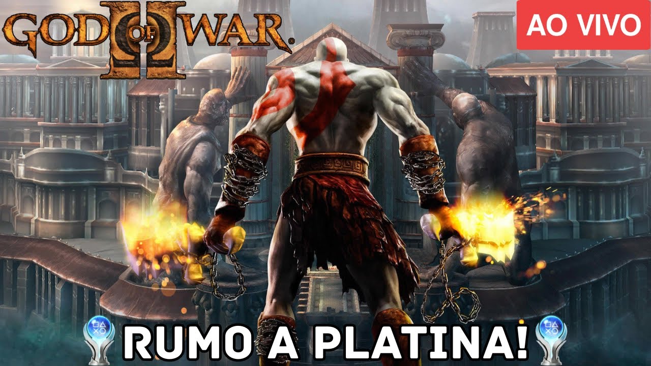 GOD OF WAR 2 NO HARD E SEM UPGRADES AO VIVO - PLATINA 46/52❗comandos