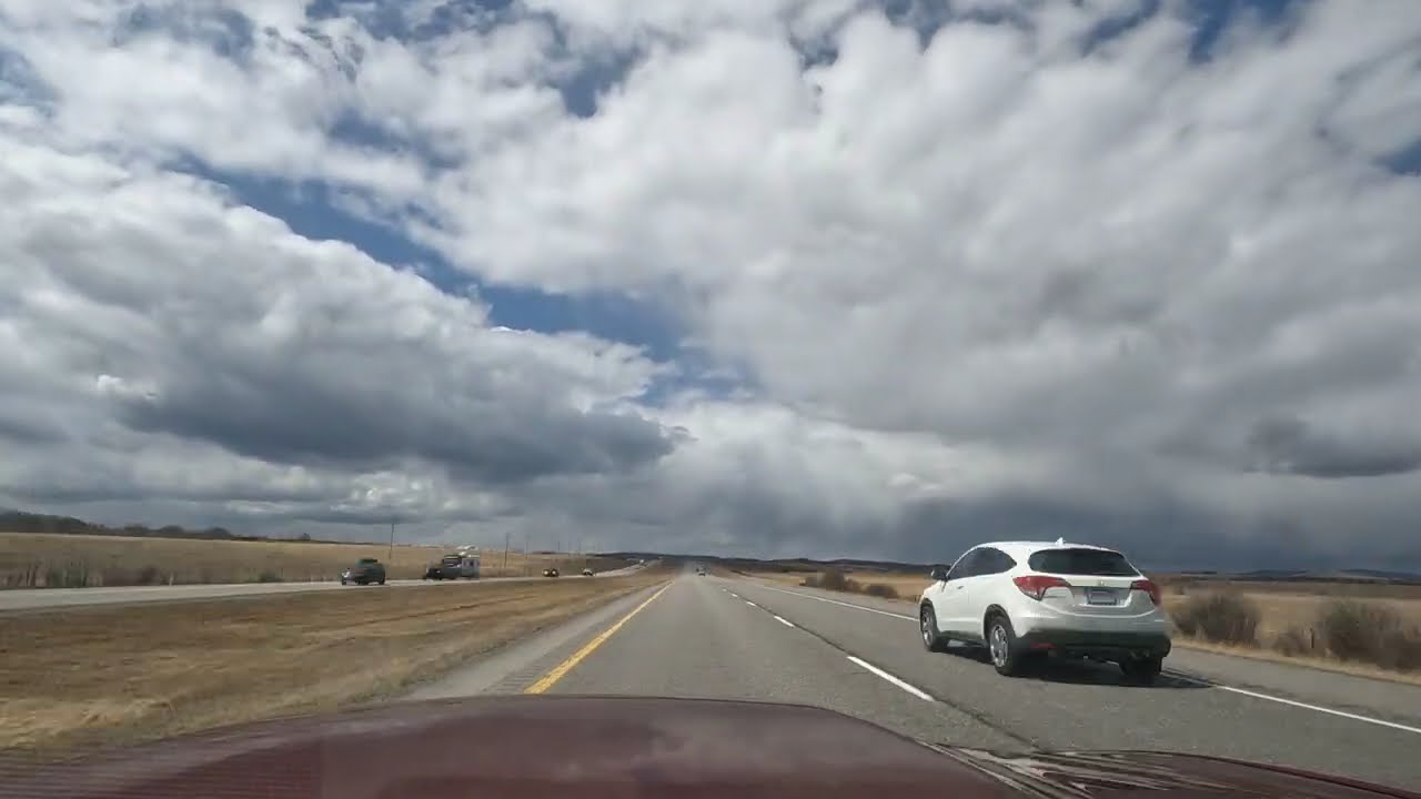 ⏱️ Timelapse: Leaving Canmore & Driving Into the Mountains on the Highway 🚗🏔️