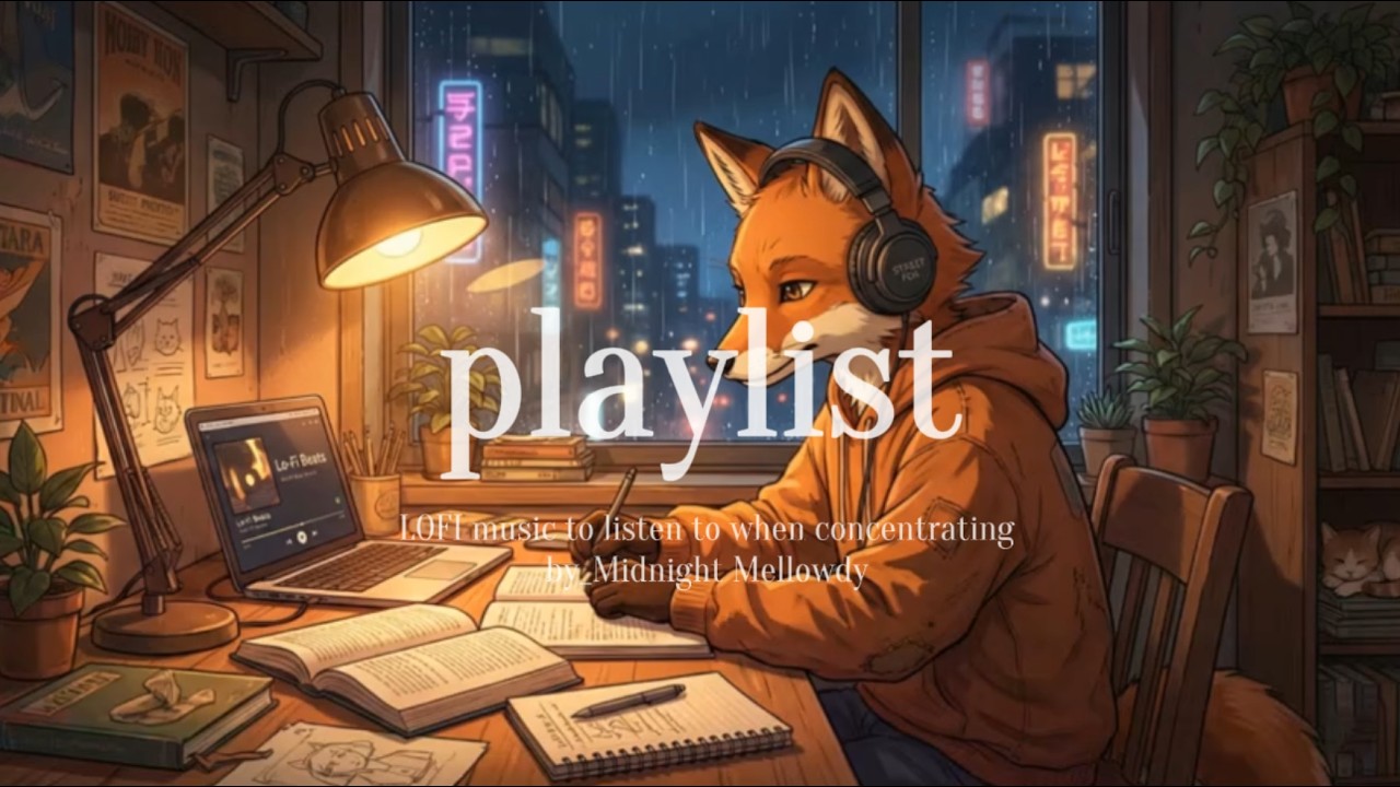 [PlayList]Late night study vibes lofi hip hop mix. プレイリスト/플레이리스트/歌单