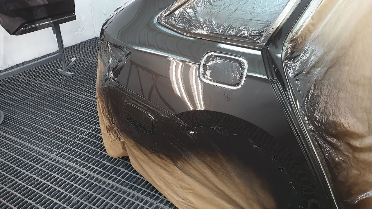 Painting car | Mirror results | Waterborne / Spray Clear coat Iwata ws400 1.4HD