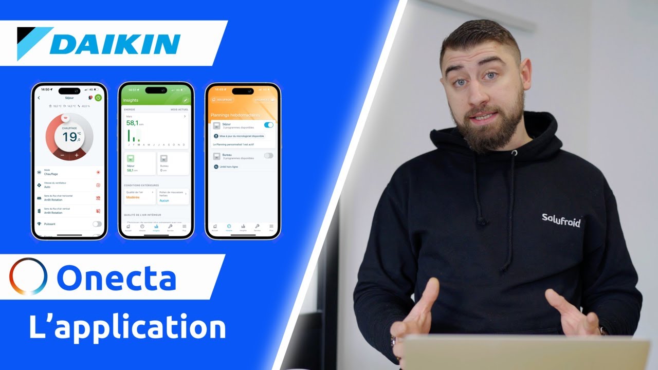 Application DAIKIN Onecta Connexion et utilisation