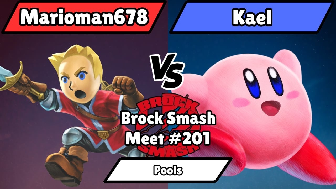 BSM 201 - Marioman678 (Mii Swordfighter) vs Kael (Kirby, Dr Mario) - Pools