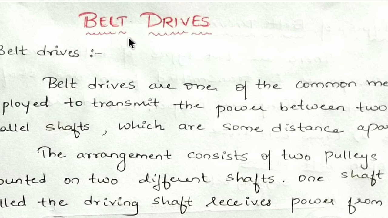Types Of Belt Drives/#BeltDrives/#RHKatti/#EME/#VTU/Lecture 1