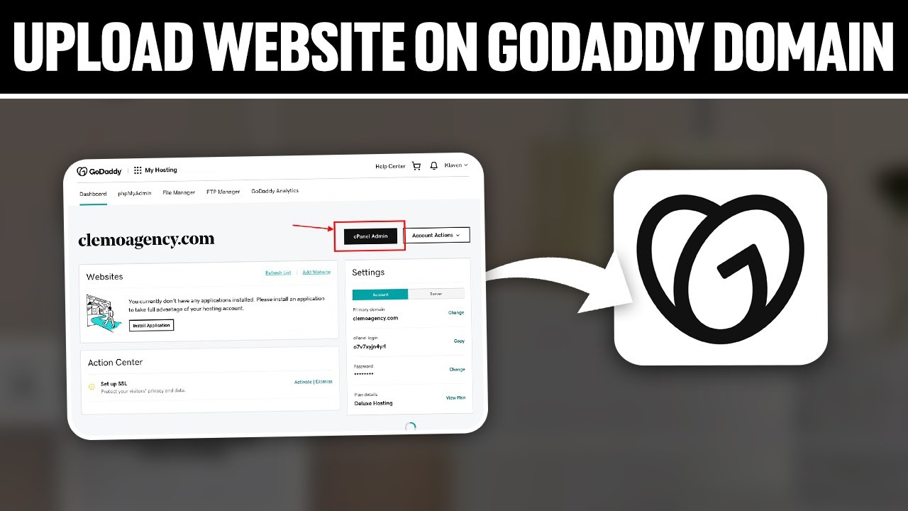 How To Upload Website on GoDaddy Domain 2025! (Full Tutorial)