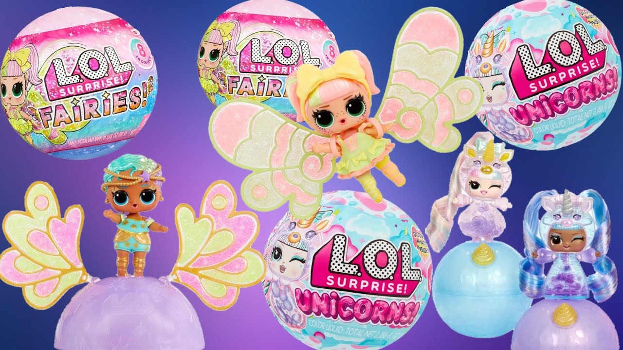 Куклы LOL Surprise Unicorns и Fairies с Маркетплейса из Китая Распаковка