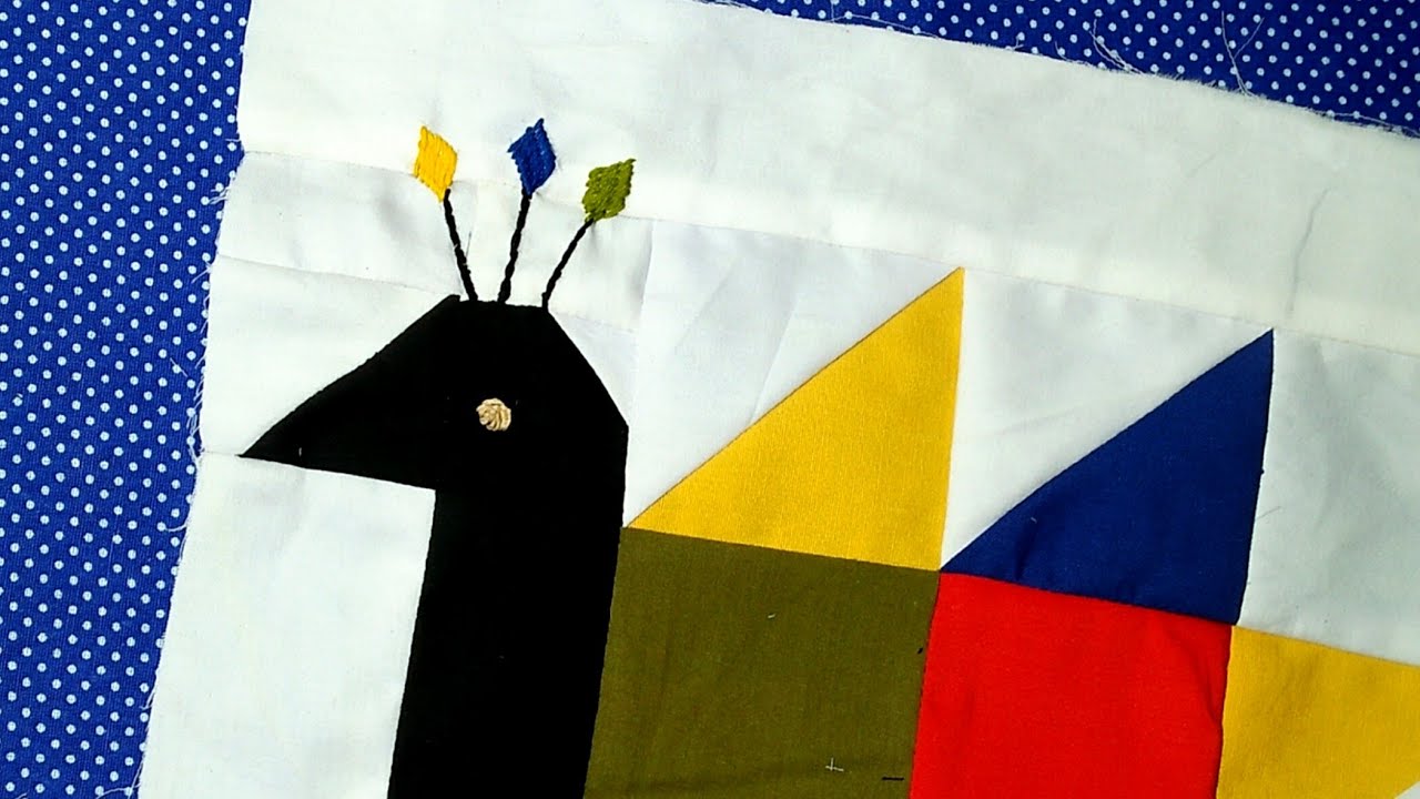 A beautiful and easy Peacock quilt pattern,rilli design,