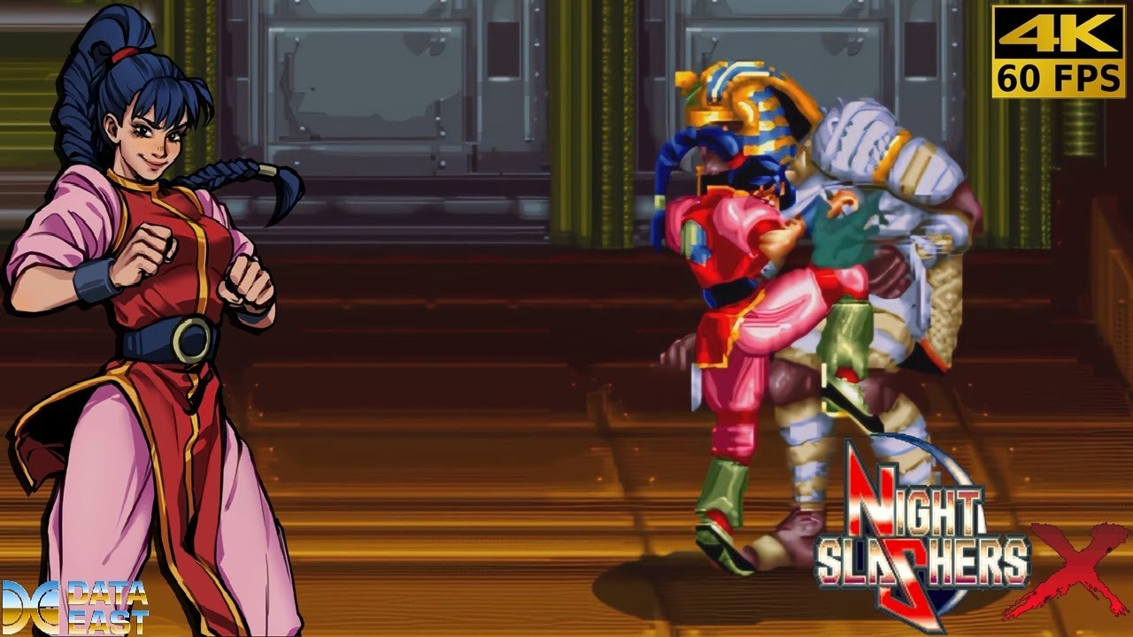 Night Slashers - Zhao Honghua [Arcade / 1993] 4K 60FPS Speedrun
