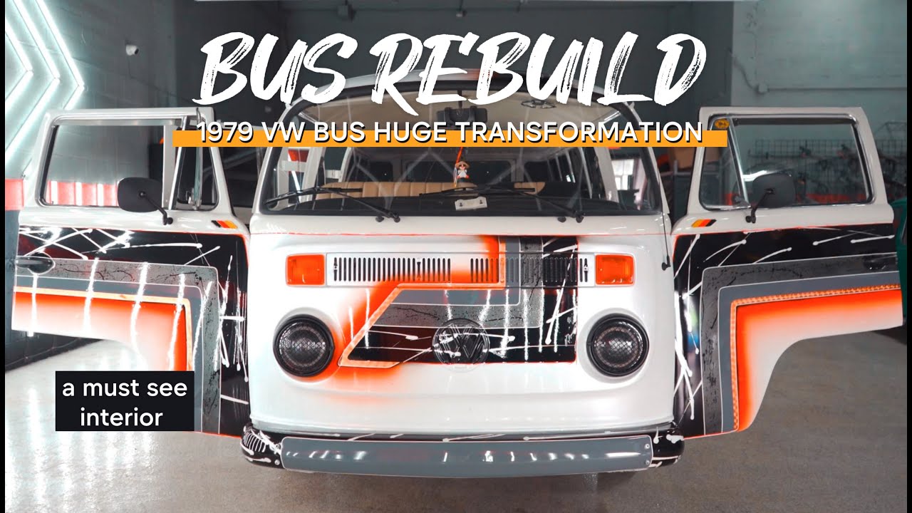BUS TRANSFORMATION / My 1979 VW BUS REBUILD / CRAZY INTERIOR😱/ Art Paintjob 🖌️🎨