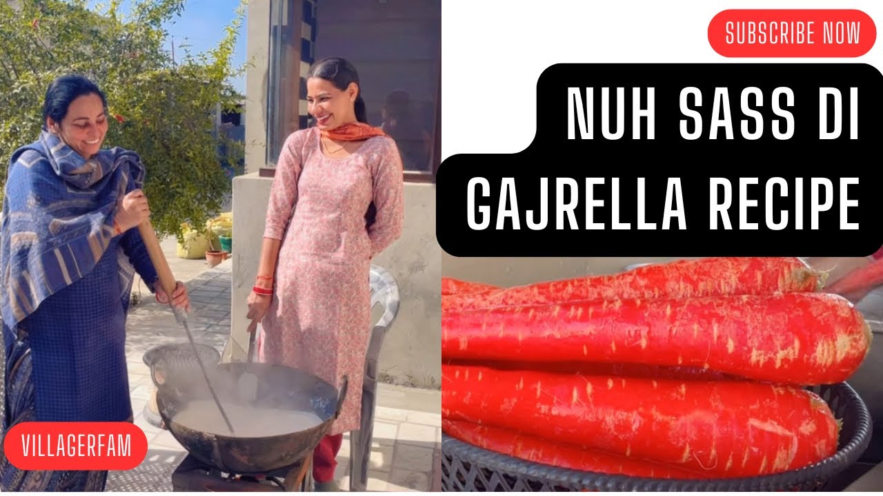 Nuh Sass Di Gajrella Recipe | ਨੂੰਹ ਸੱਸ ਦੀ ਗਜ਼ਰੇਲਾ ਰੇਸੀਪੀ | Villagerfam