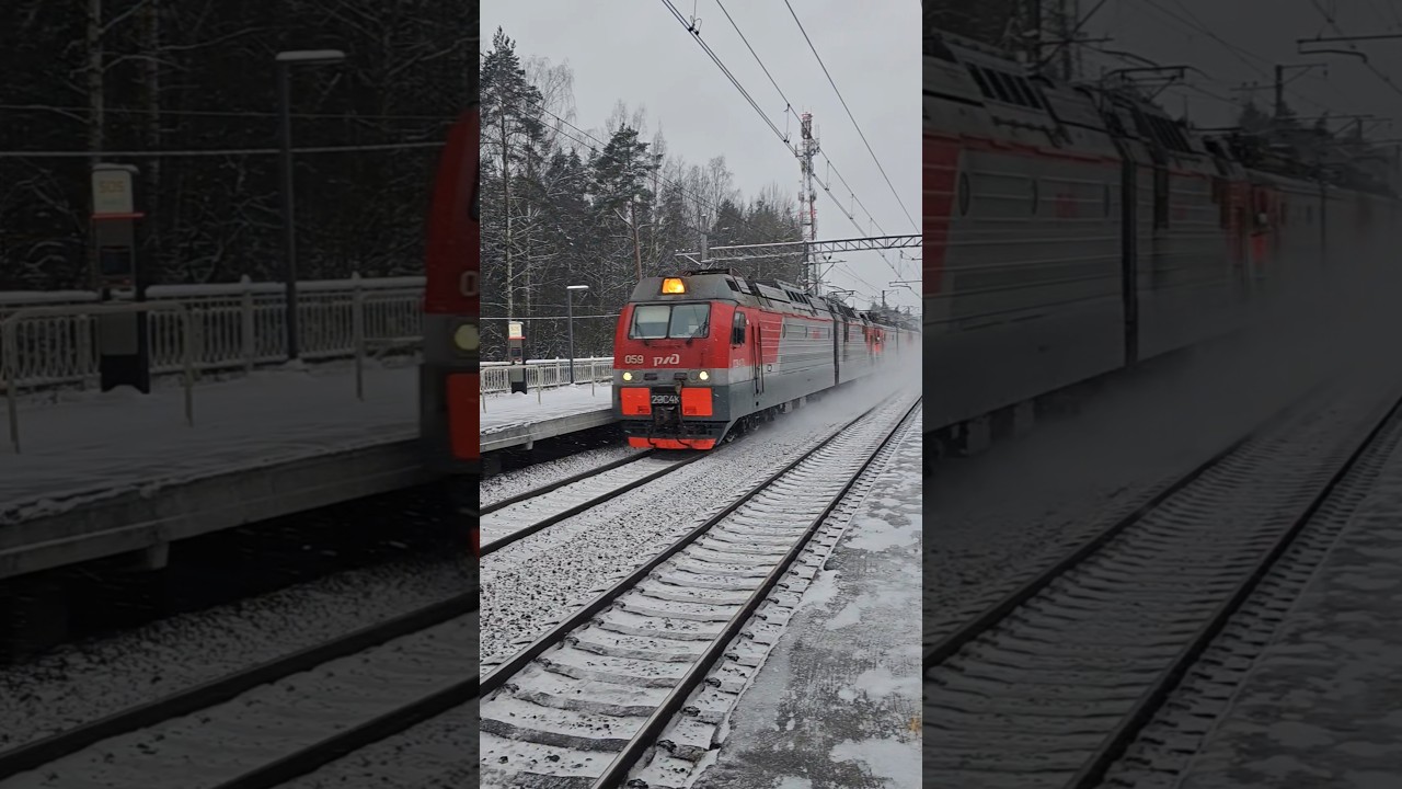 Приветливая сплотка из 2эс4к-059+вл10у-219+вл10у-683 проезжают о.п. Песочная.