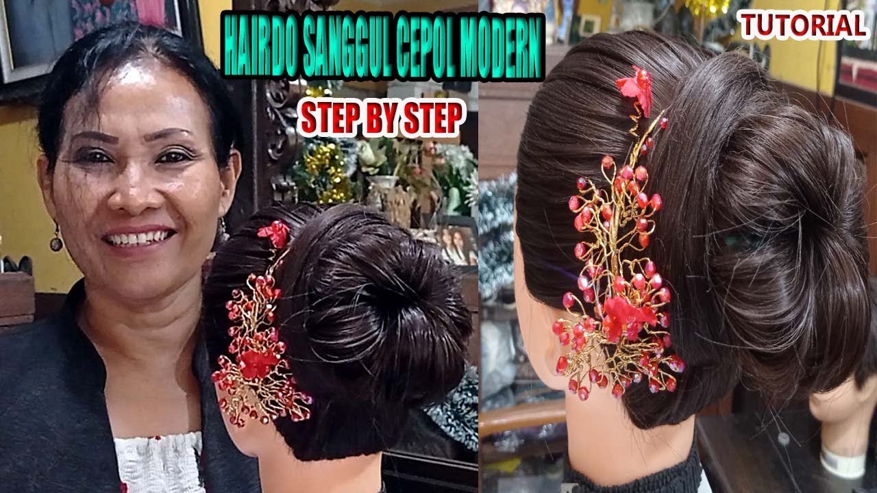 HAIRDO SANGGUL CEPOL MODERN | BUN HAIRSTYLE | STEP BY STEP | TUTORIAL By Eliza Hair Stylist
