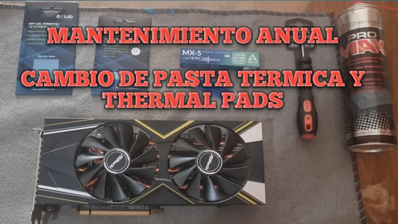 MANTENIMIENTO ANUAL DE UN RIG DE MINERIA DE ETH, GPU ASROCK 5700 XT CAMBIO DE PASTA TERMICA Y T.PADS