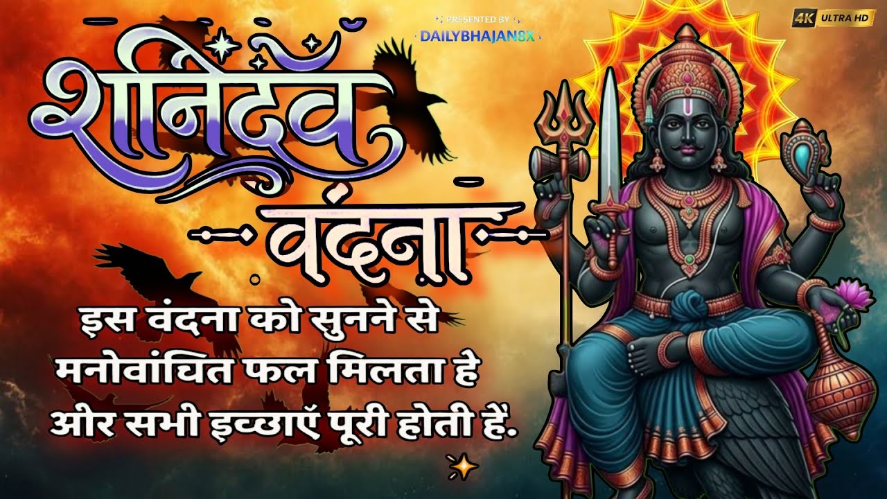  शनिदेव वंदना  को सुनने से मनोवांछित फल मिलता है | DAILYBHAJAN8X | Sanidev Vandna | Sanivar spicial 