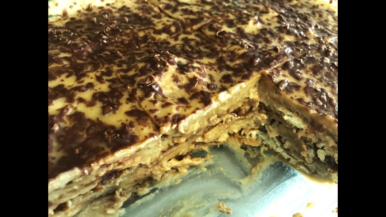 Бисквитена торта с вкус на кафе и шоколад