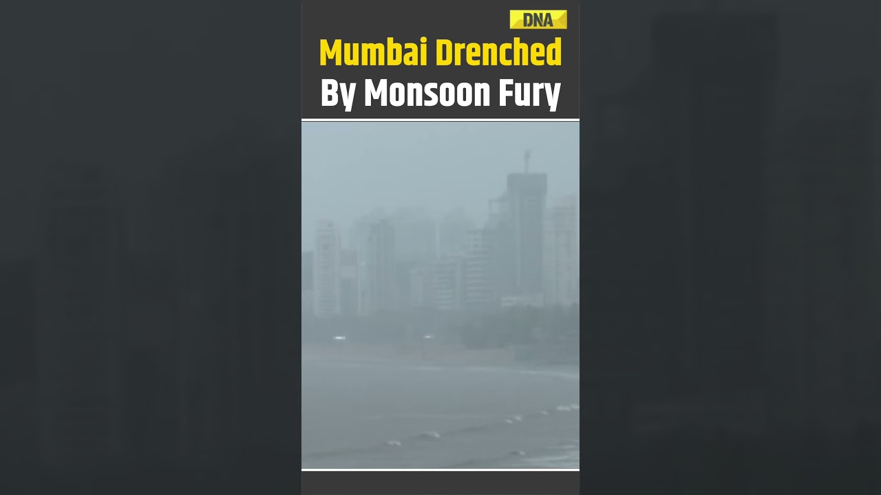 Mumbai News: Marine Drive Lashed By Intense Monsoon Showers | Heavy Rain | Weather Update