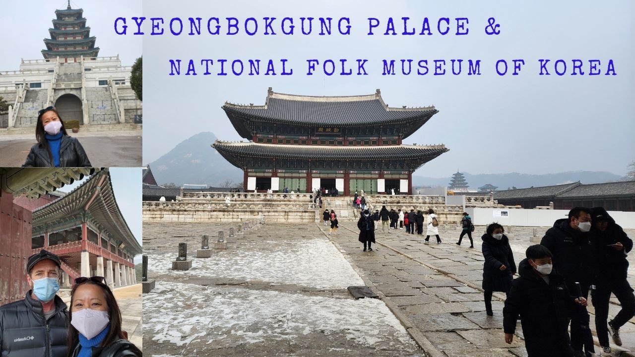Gyeongbokgung Palace & National Folk Museum of Korea in Seoul, SK