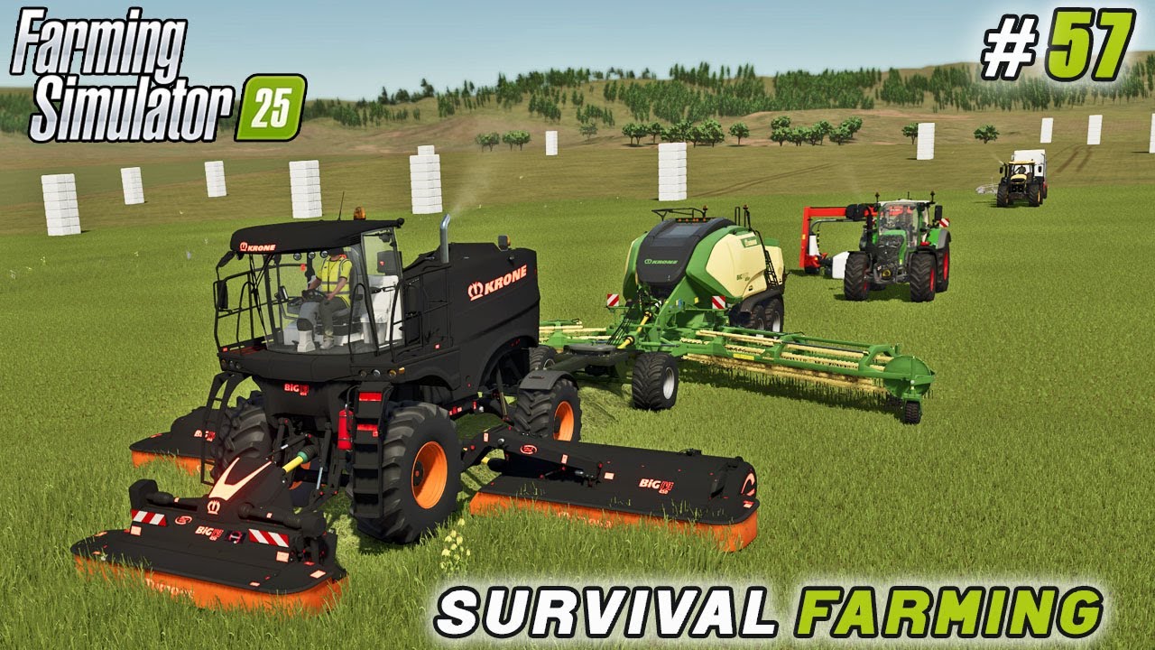 Made 300+ Silage Bales — Even When Workers Let Us Down | Survival Farming | FS 25 | Timelapse #57