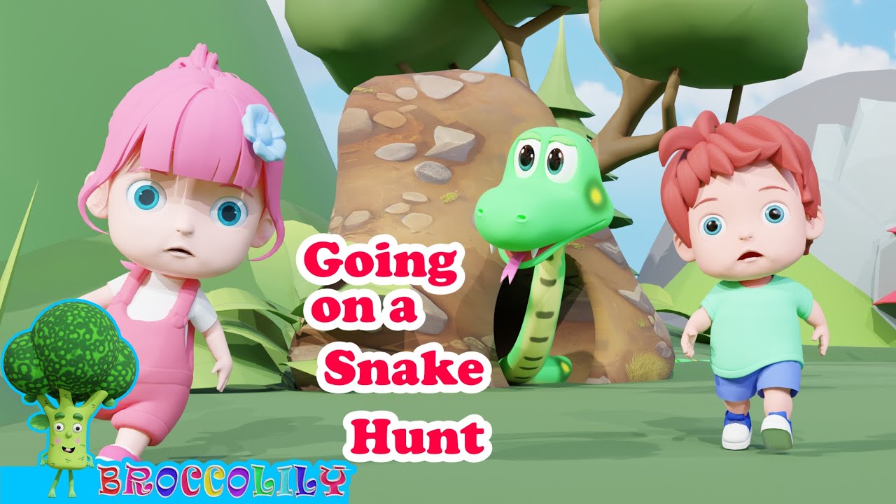 WE'RE GOING ON A SNAKE HUNT | Preschool song for circle time | Brain Break #nurseryrhyme #broccolily