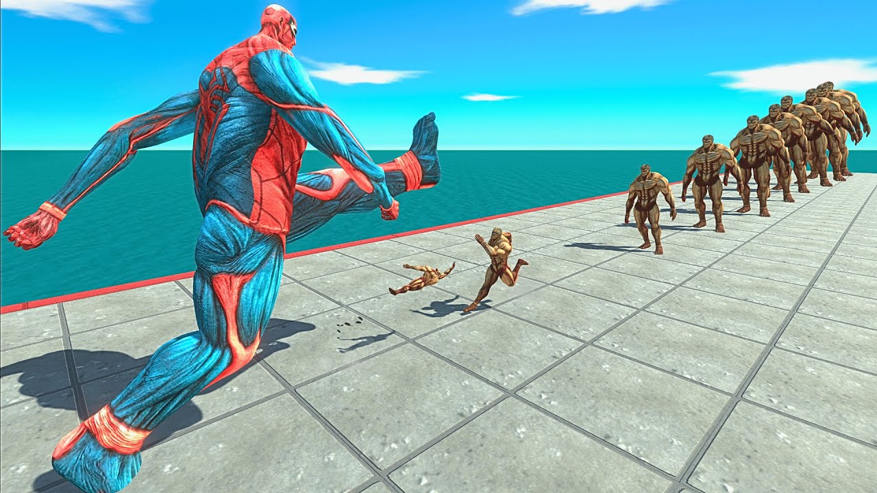 All Colossal Titan Forms vs 10 Levels of Armored Titan – ARBS Size Comparison