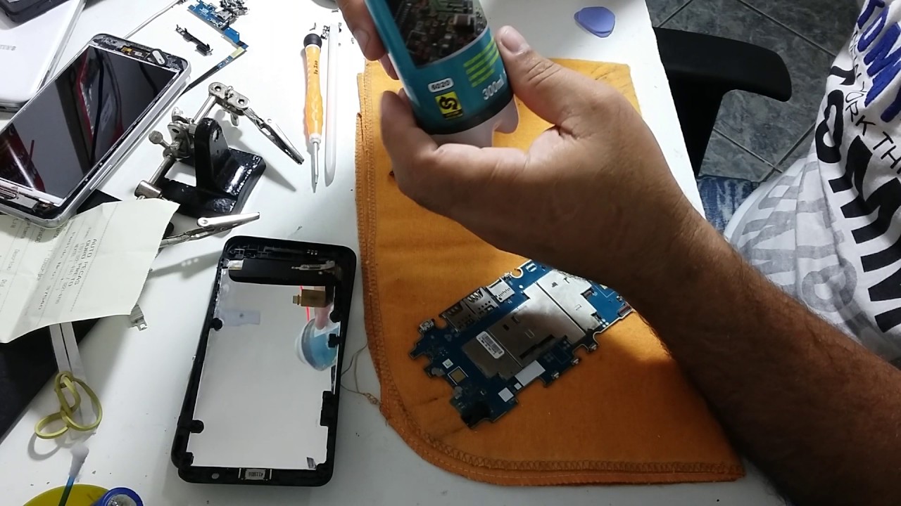 Como fazer desoxidação simples e rápida em celulares 1(celular molhado)