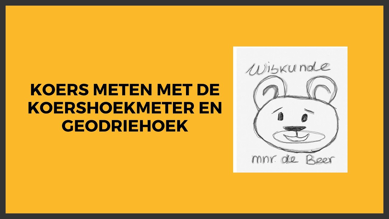 Koers meten met de koershoekmeter en geodriehoek