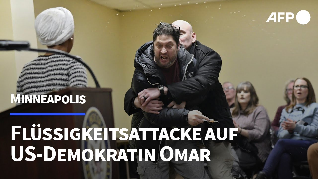 Minneapolis: Flüssigkeitsattacke auf Demokratin Omar | AFP