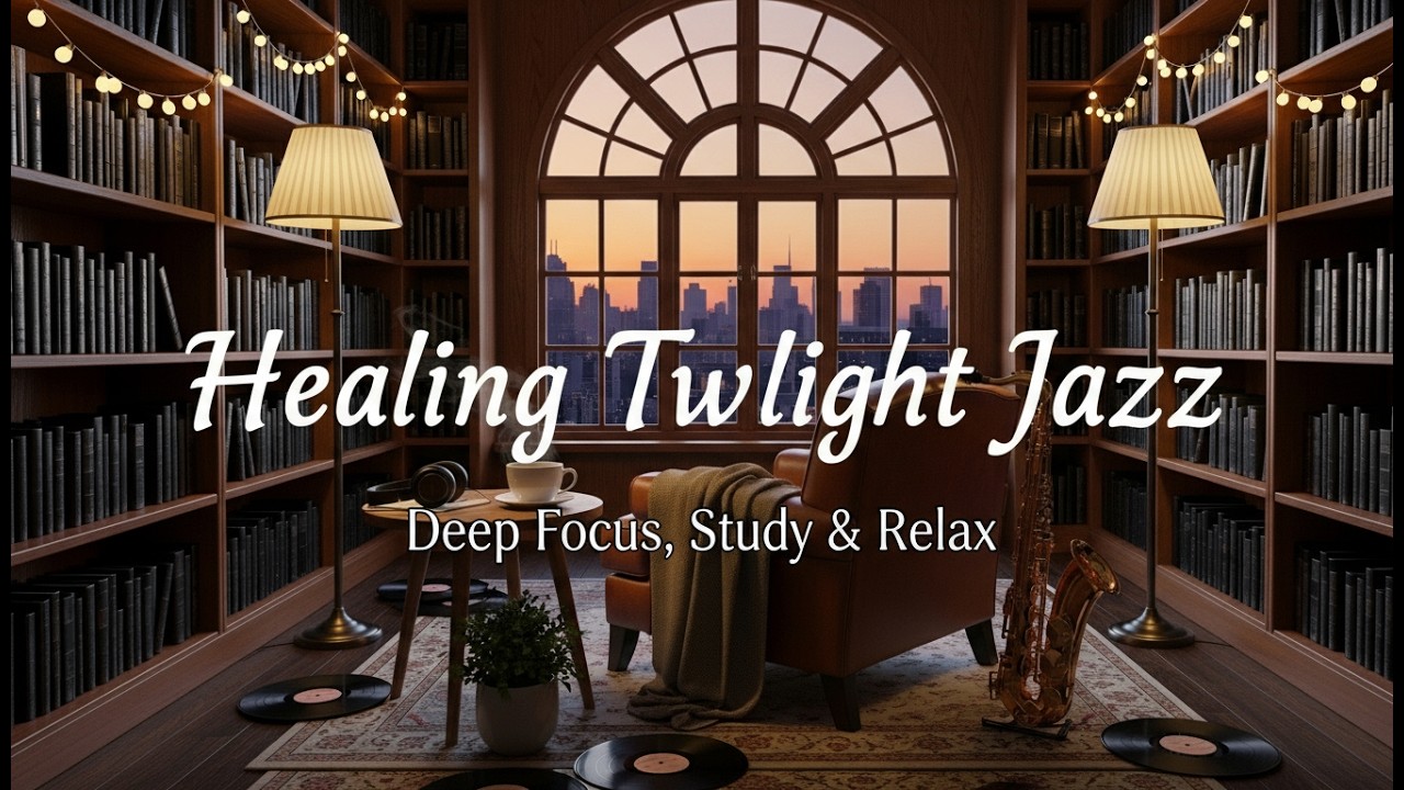 Healing Twilight Jazz Instrumental Music for Deep Focus, Studying & Creative Work