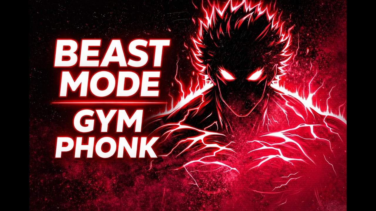 BEAST MODE GYM PHONK 💪 AGGRESSIVE WORKOUT MUSIC 짐폰크 운동 음악 | 강한 헬스장 운동 플레이리스트 💪