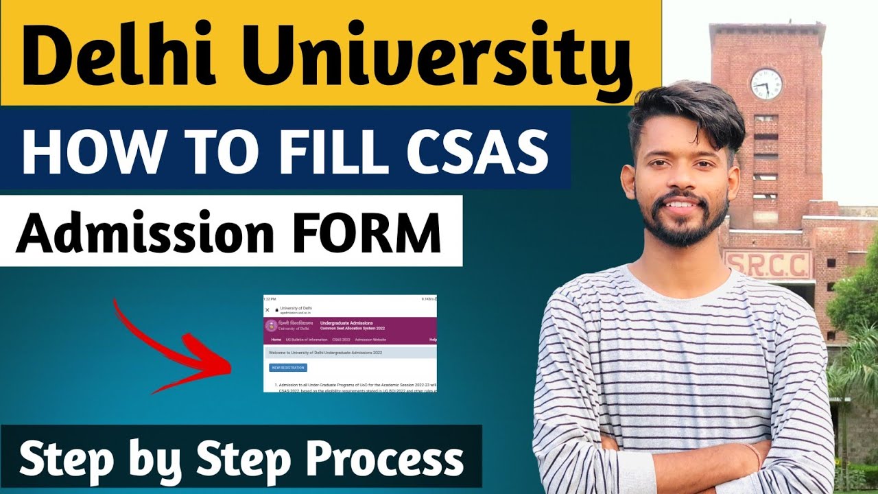 How to fill Du Csas Form || Step by step procedure || How to fill du admission form 2022 #csas