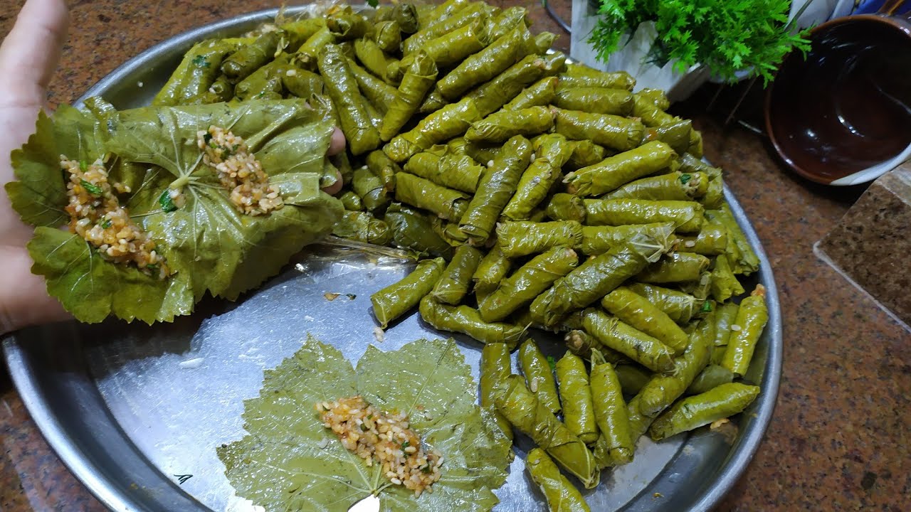 ثلاث طرق للف ورق العنب بسرعة الصاروخ وكمان الأسرار الخافيه لخلطه المحشي