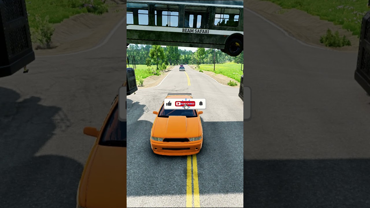 BeamNG Drive, size based crash, vehicle collision video, realistic crash test #beamngexperiments