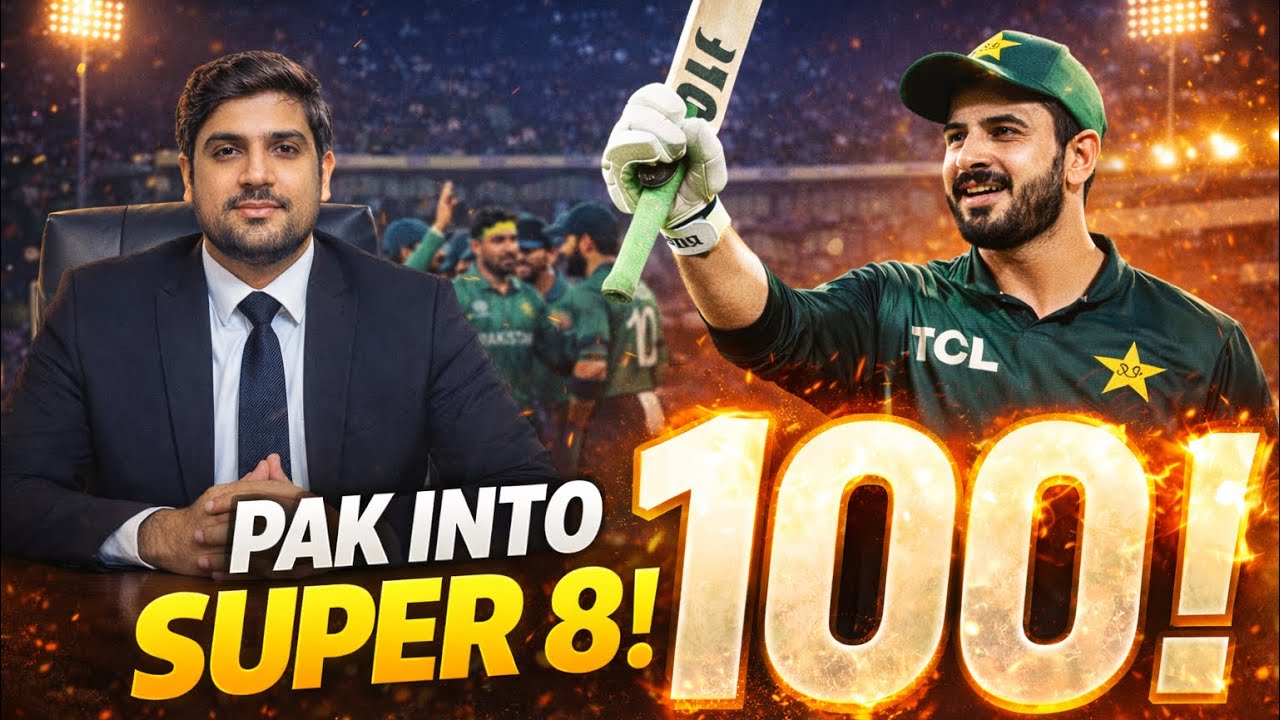 Sahibzada Farhan 100 vs Namibia 🔥 | Pakistan Crush Namibia | Pakistan Qualify for Super 8 