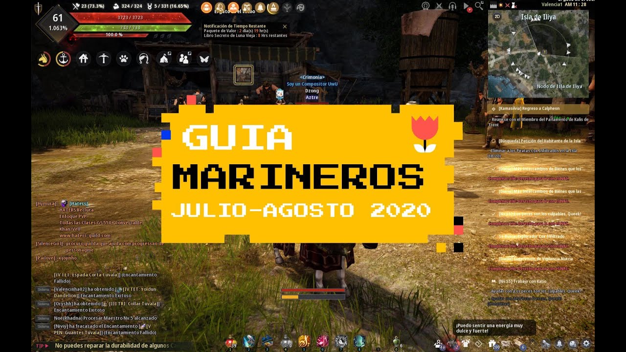 Black Desert Marineros - Guia informativa - Tabla de marineros ^_^/