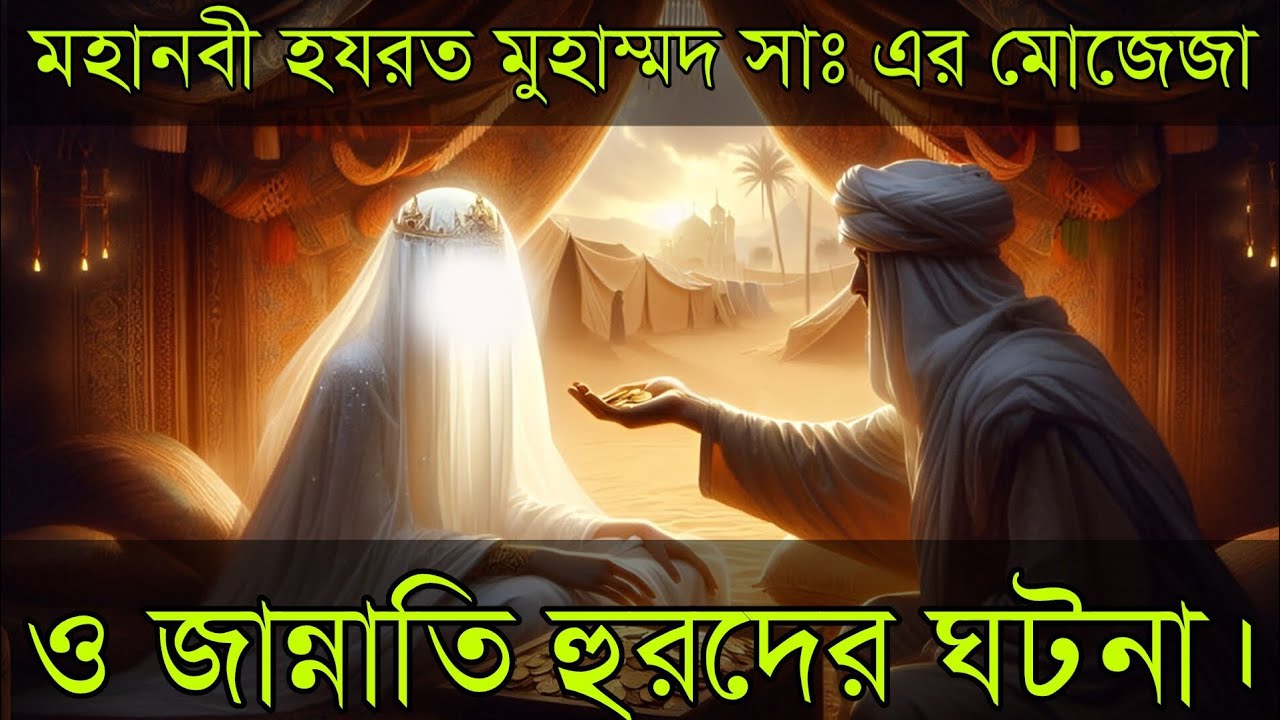 মহানবী হযরত মুহাম্মদ সাঃ এর মোজেজা ও জান্নাতি হুরদের ঘটনা একসাথে।@AlwarPothe15 