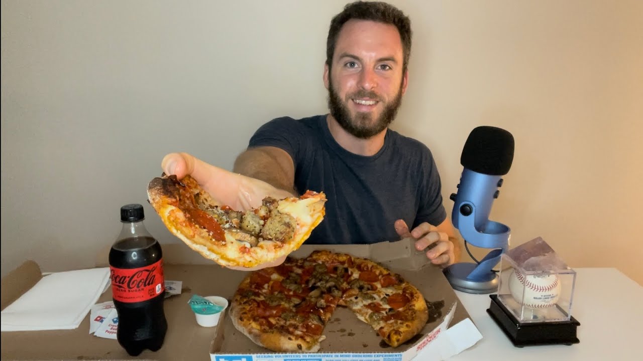 ASMR Eating Pizza Mukbang || Soft Spoken and Mouth Sounds for Sleep & Relaxation || Love, Live, ASMR