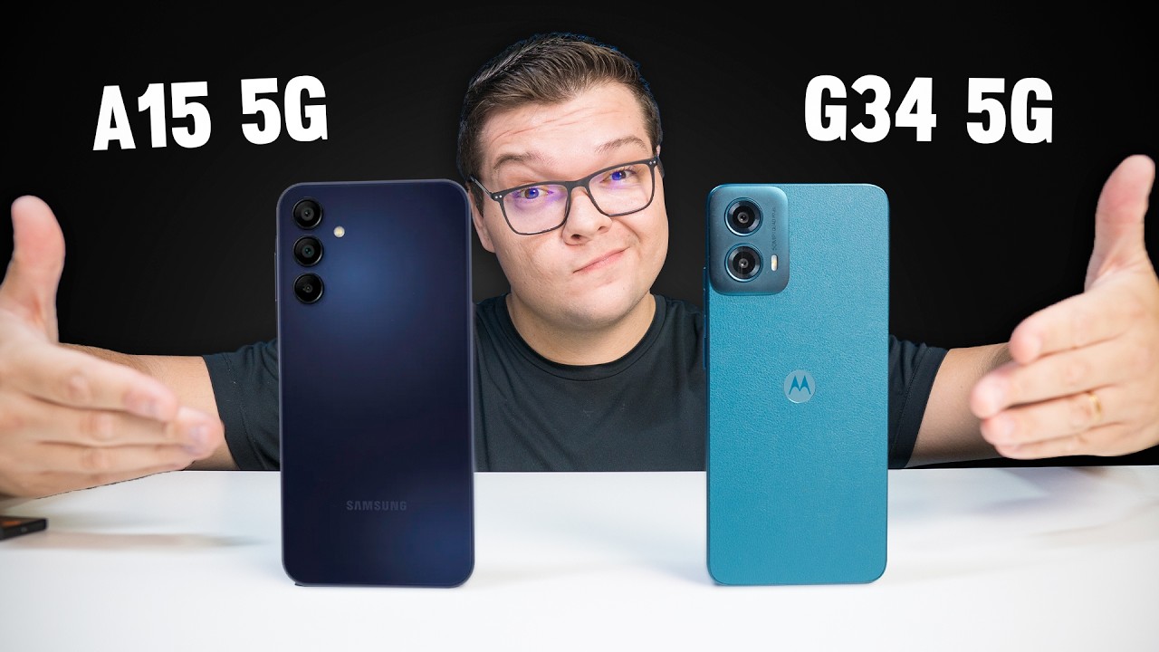 Galaxy A15 5G vs Moto G34 5G! qual MELHOR celular?