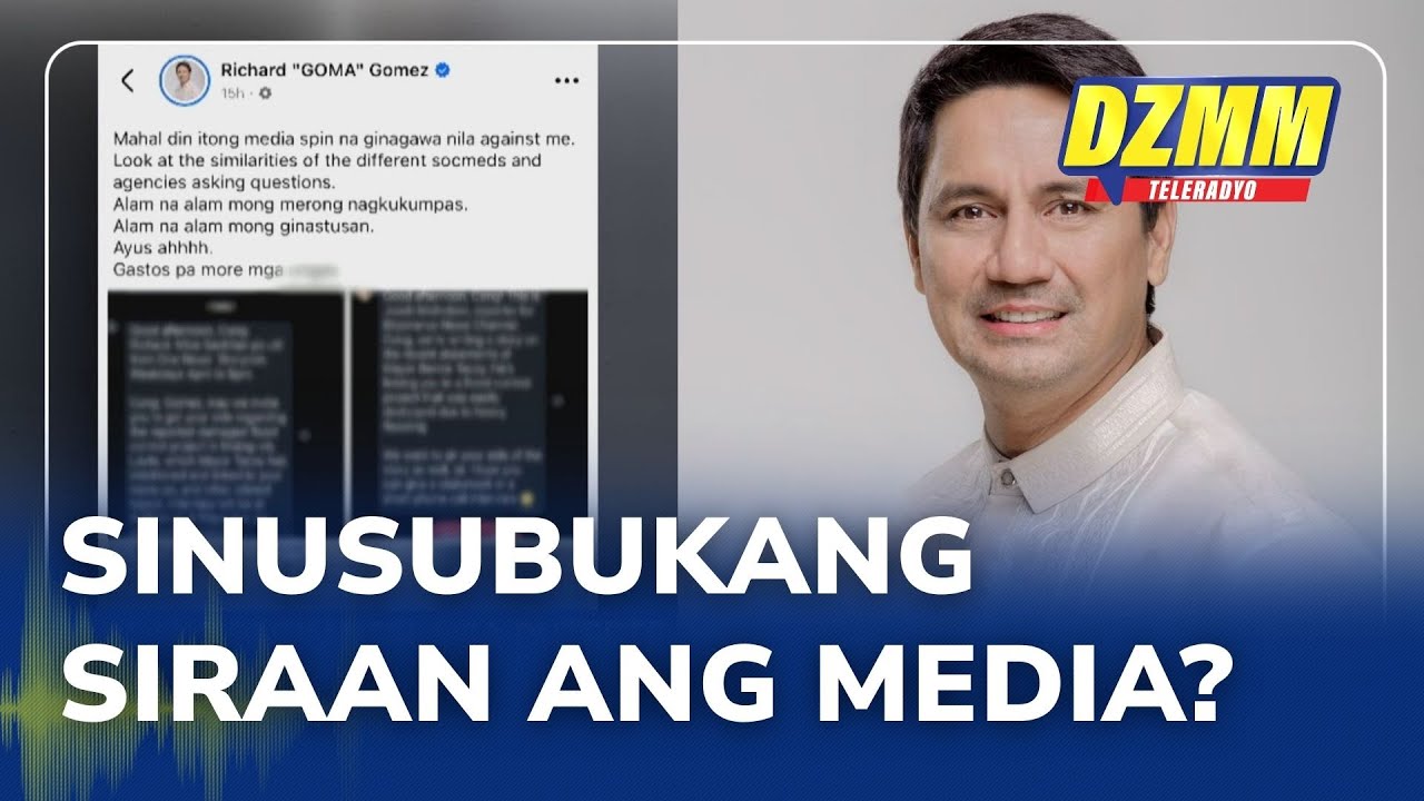 'Media spin?': Richard Gomez blasted for exposing journalists in flood control row | 29 August 2025