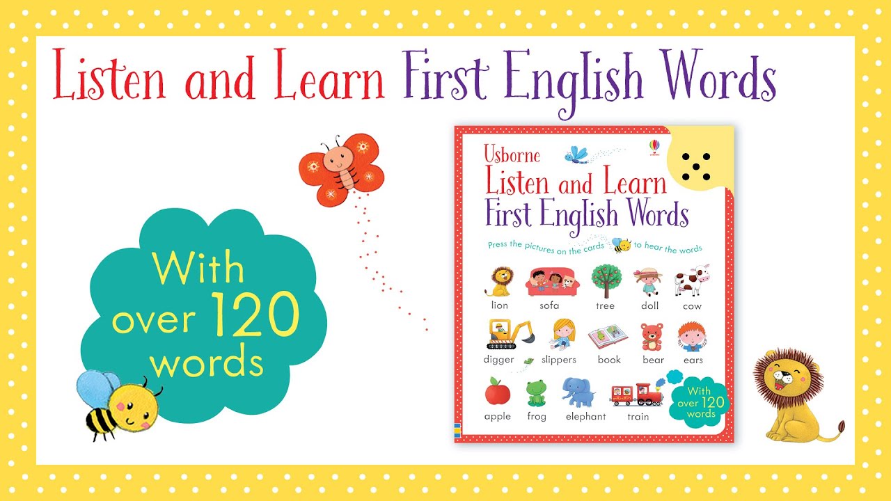 Listen and Learn: First English Words - from Usborne Publishing