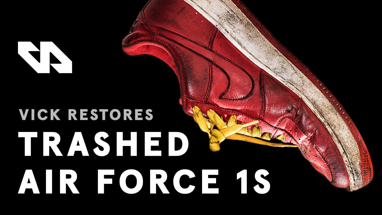 Vick Almighty Restores TRASHED Nike Air Force 1s With Reshoevn8r