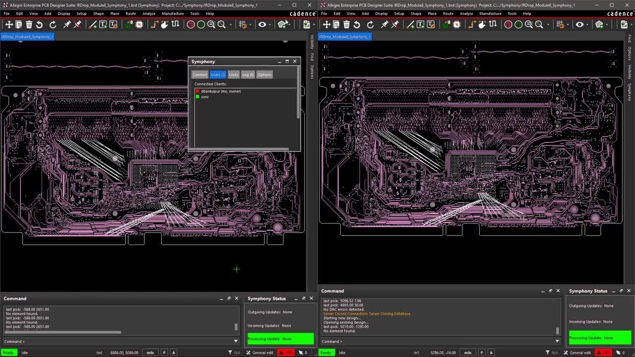 Демонстрация Allegro PCB Designer: командное проектирование