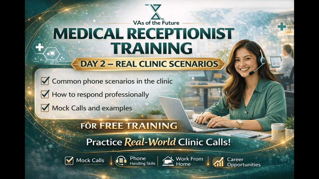 Medical Receptionist Training Day 2 | Real Clinic Phone Scenarios (FREE Training)