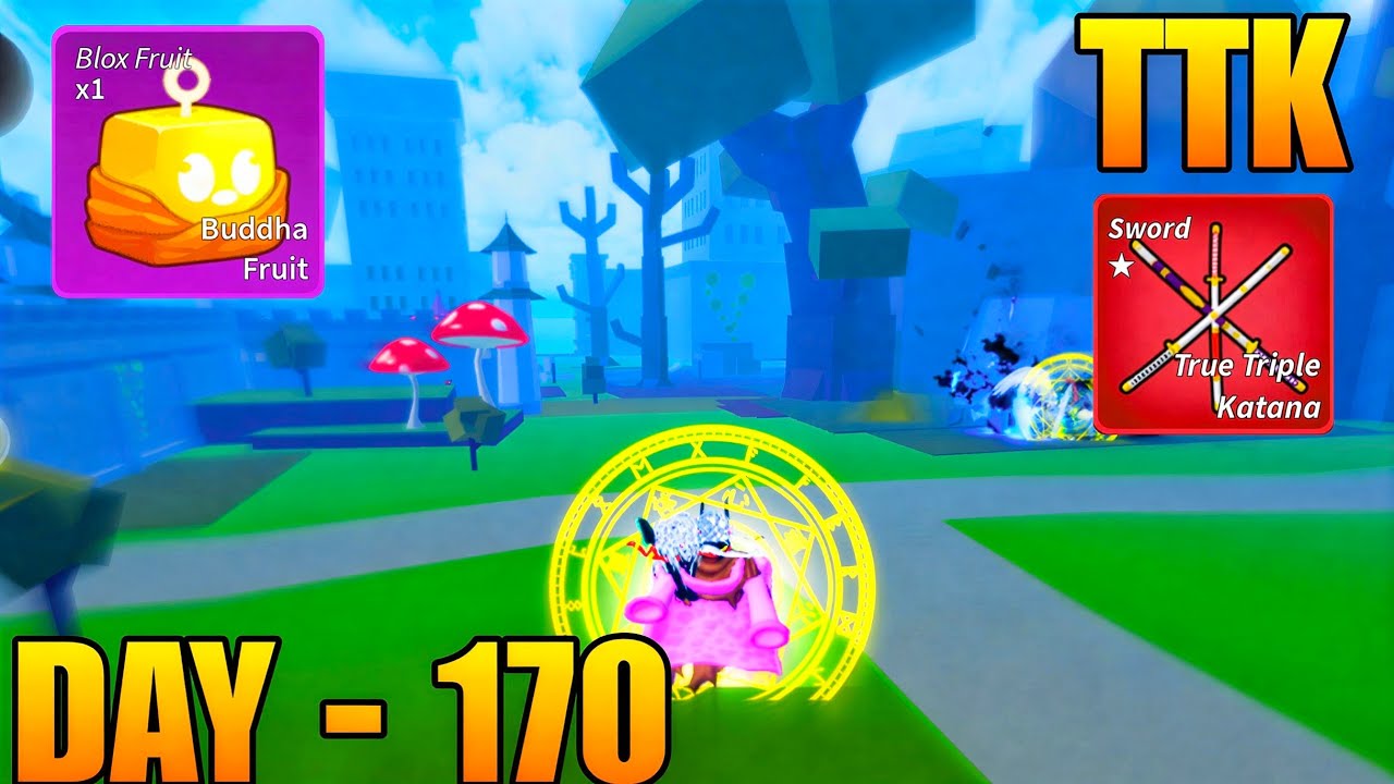 Day - 170 Buddha + TTK + Ghoul V4 Spam Bounty Hunting | Blox Fruits Roblox 