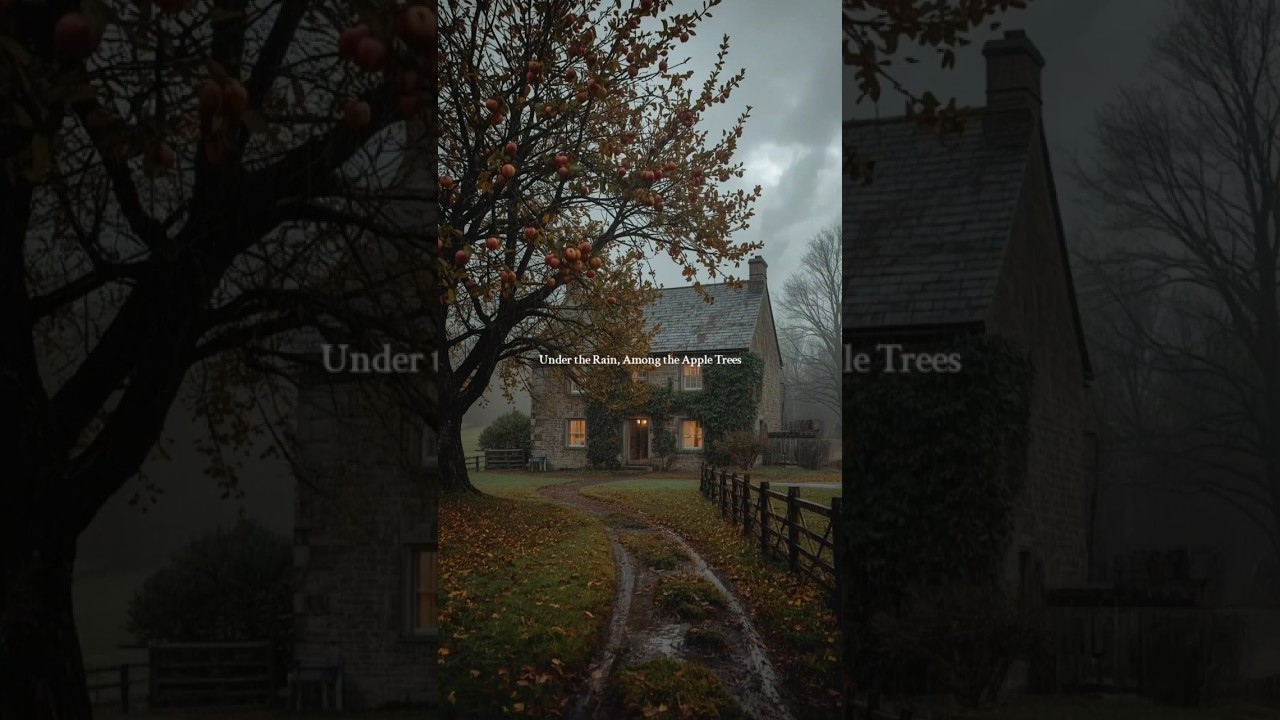 #rainyorchard #rainambience #soundofrain #cozyrain #rainydayvibes #autumnrain