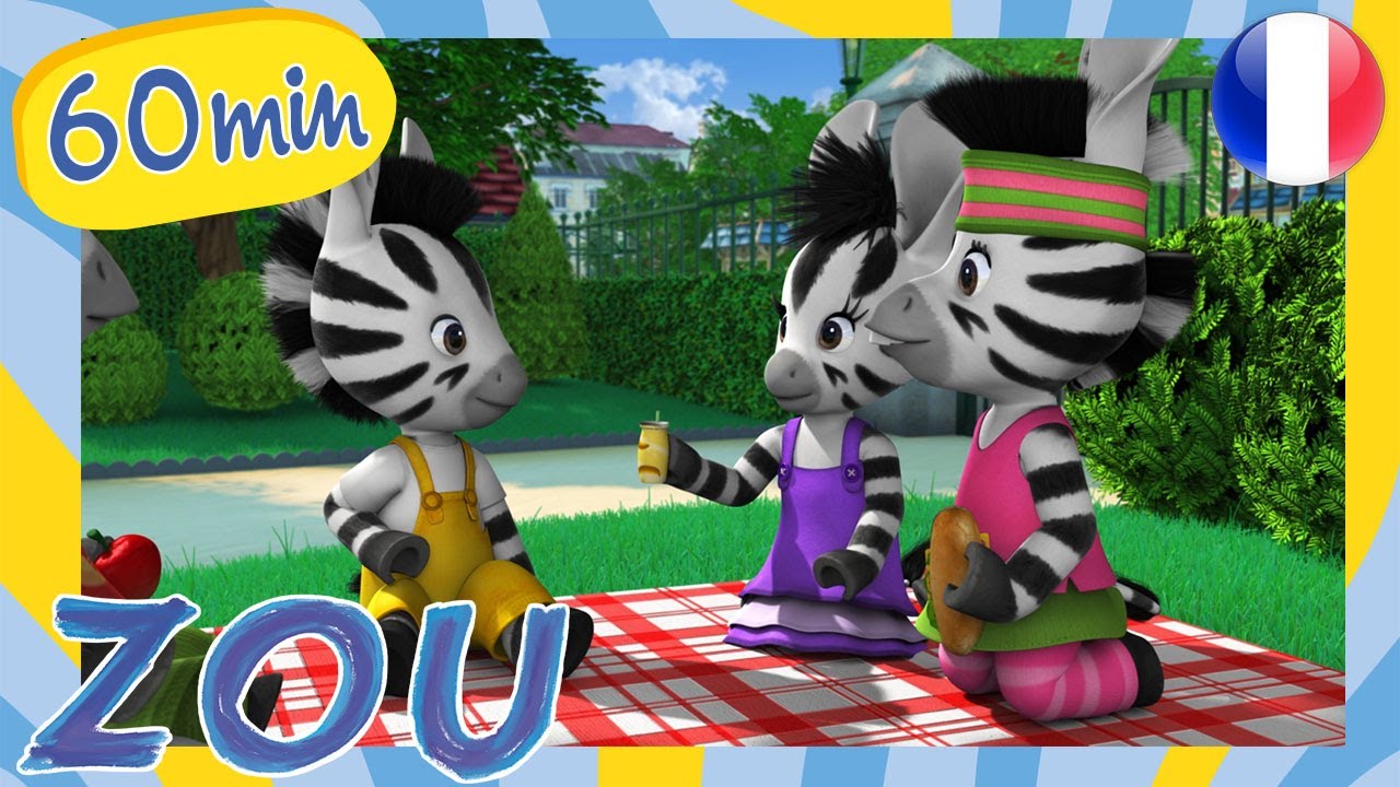 ZOU en français 🦓 Le pique-nique express de Zou 😋 Compilation 1H | Dessins animés pour Enfants