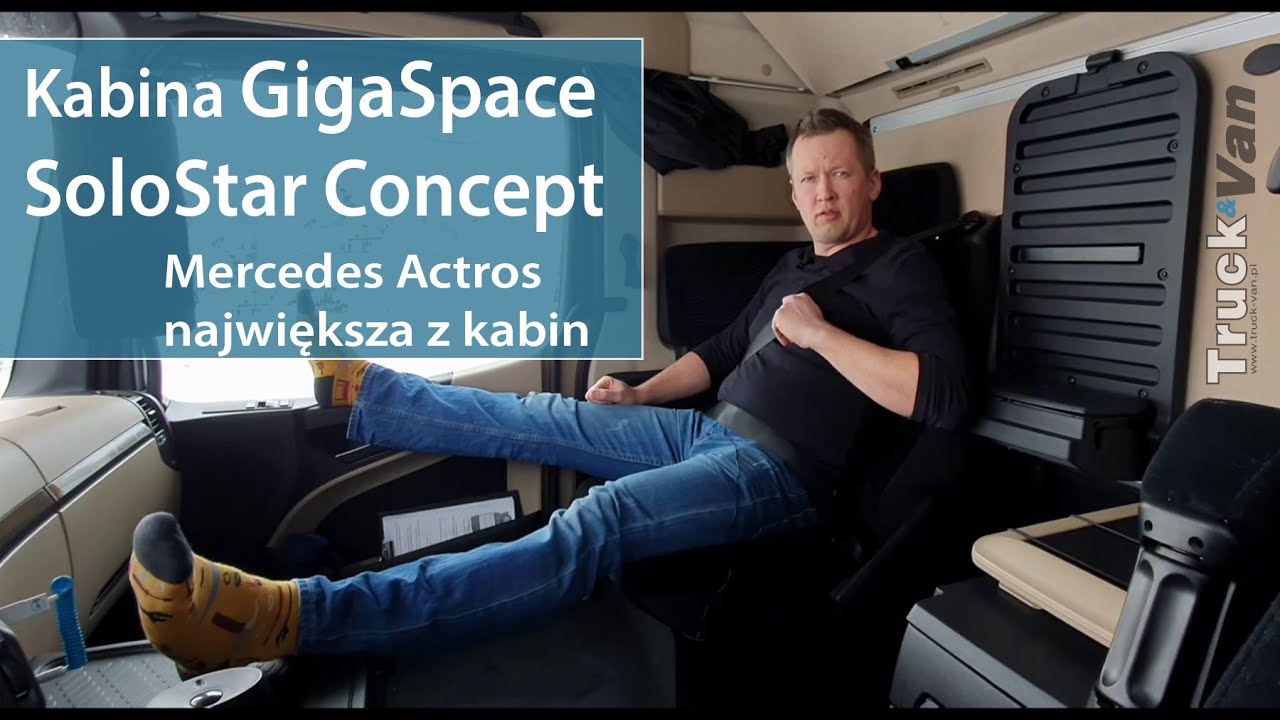 Test: kabina GigaSpace i SoloStar Concept. Mercedes-Benz Actros 3363 LS 6×4
