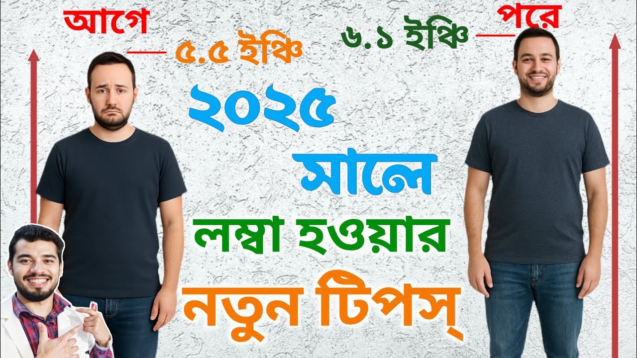 লম্বা হওয়ার সবথেকে সহজ ও বৈজ্ঞানিক উপায়-2025 | How to Become Taller